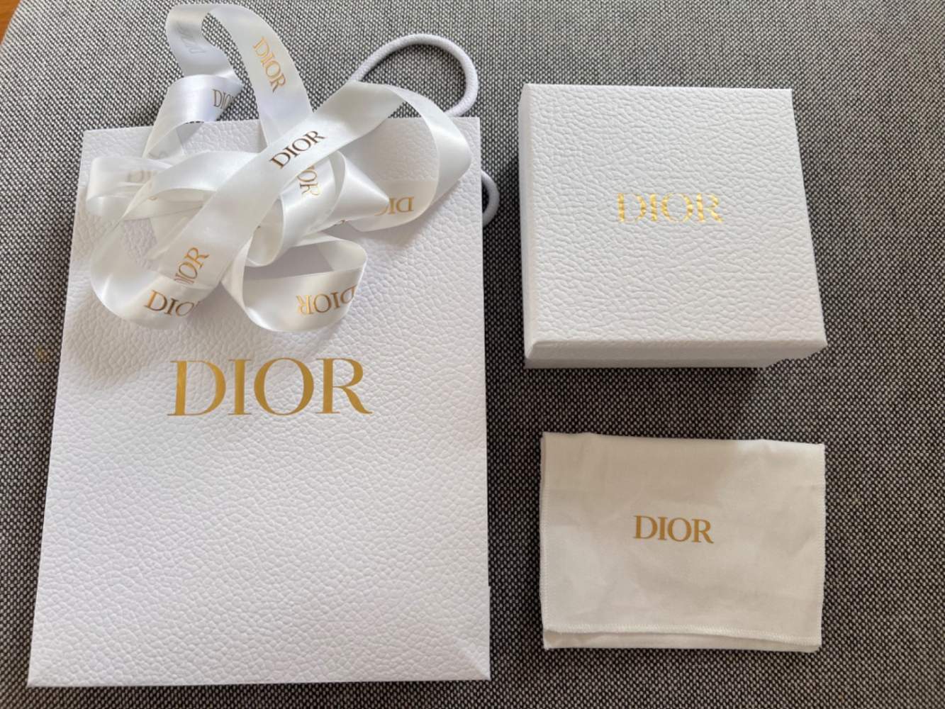 Dior box and small dust bag