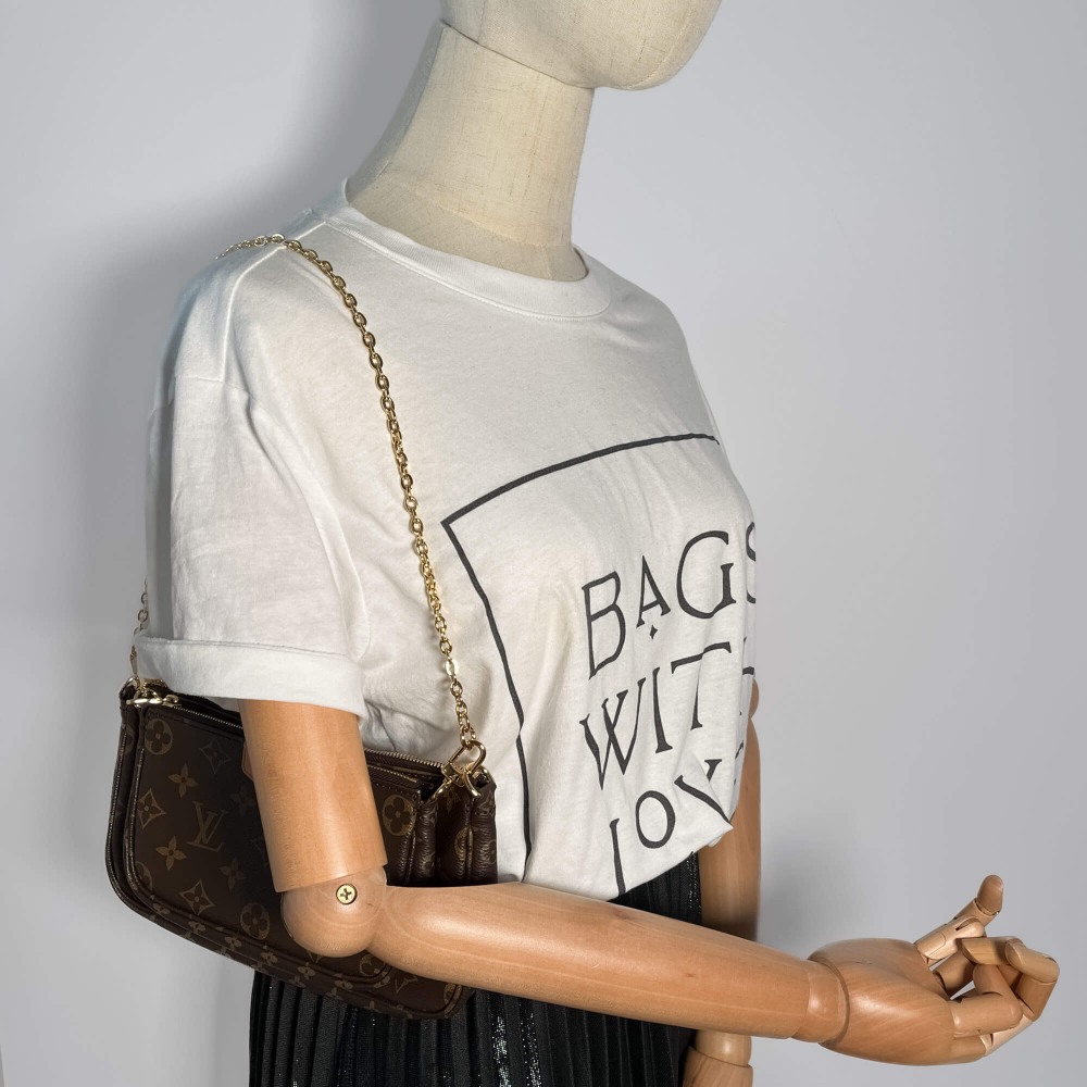 Louis Vuitton Multi Pochette Accessoires Canvas Tote Bag Monogram