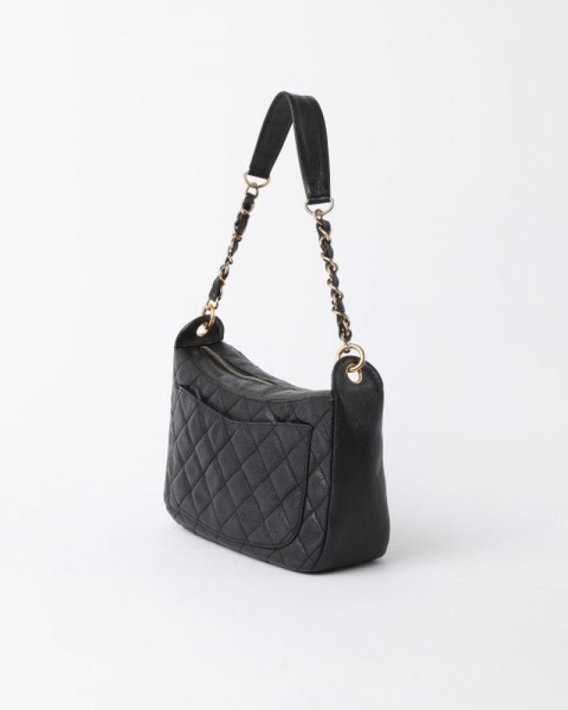 Chanel Classic Caviar Cc Hobo Bag