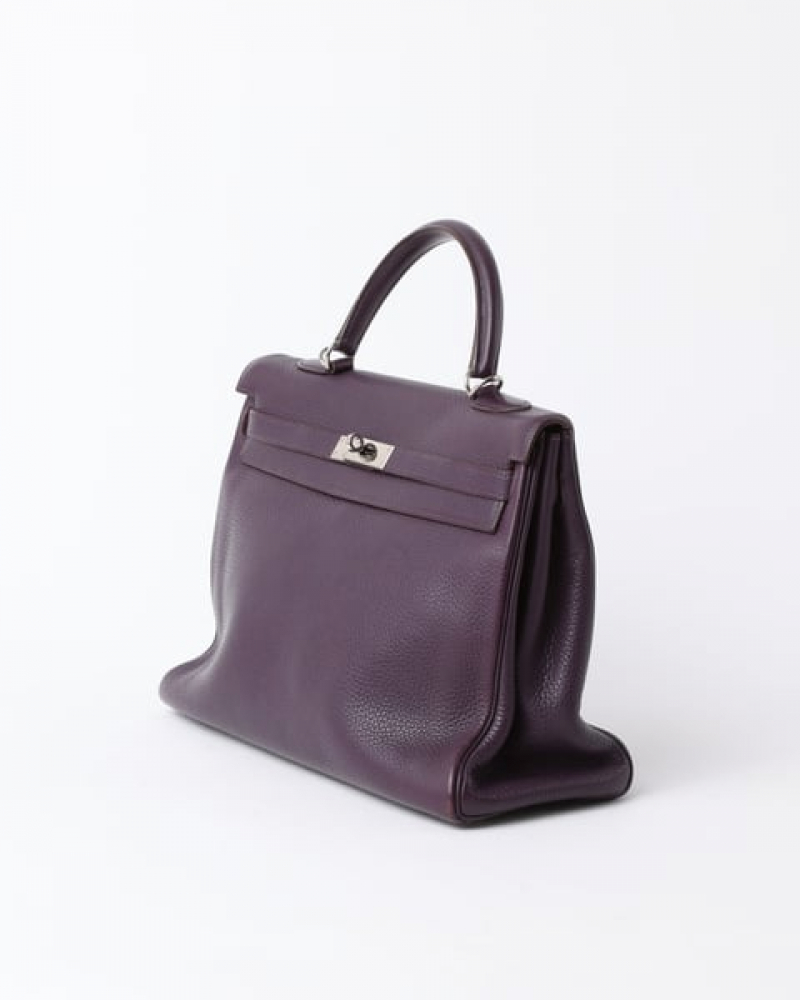 Hermès Clemence Kelly Retourne 35 Bag