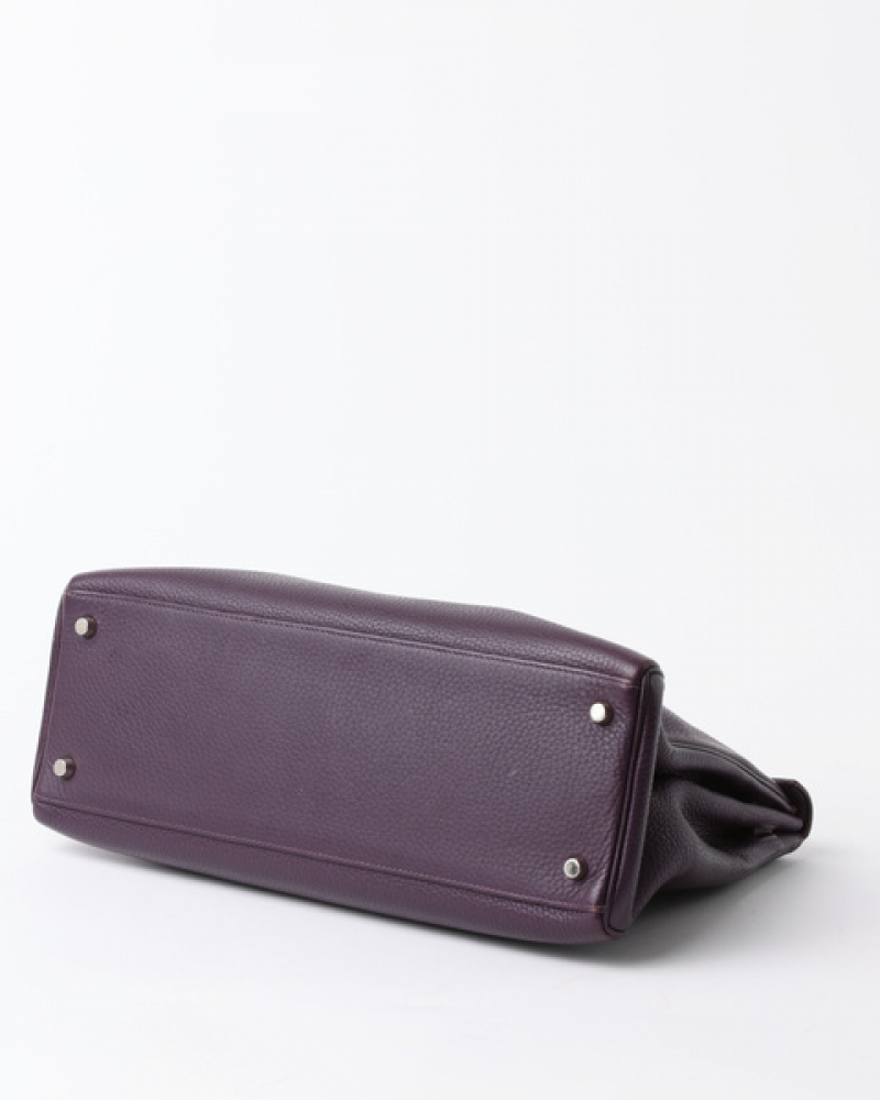 Hermès Clemence Kelly Retourne 35 Bag