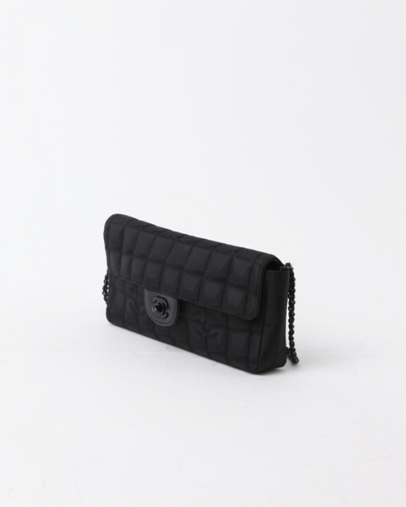 Chanel Travel Line East West Chocolate Bar Bag