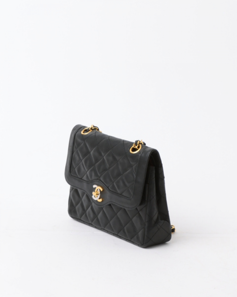 Chanel Two Tone Double Flap Bag