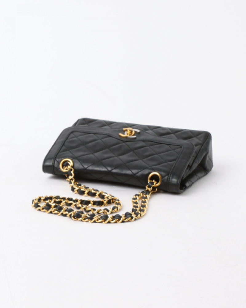 Chanel Two Tone Double Flap Bag