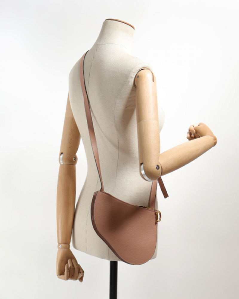 Christian Dior Triple Zip Saddle Crossbody Bag