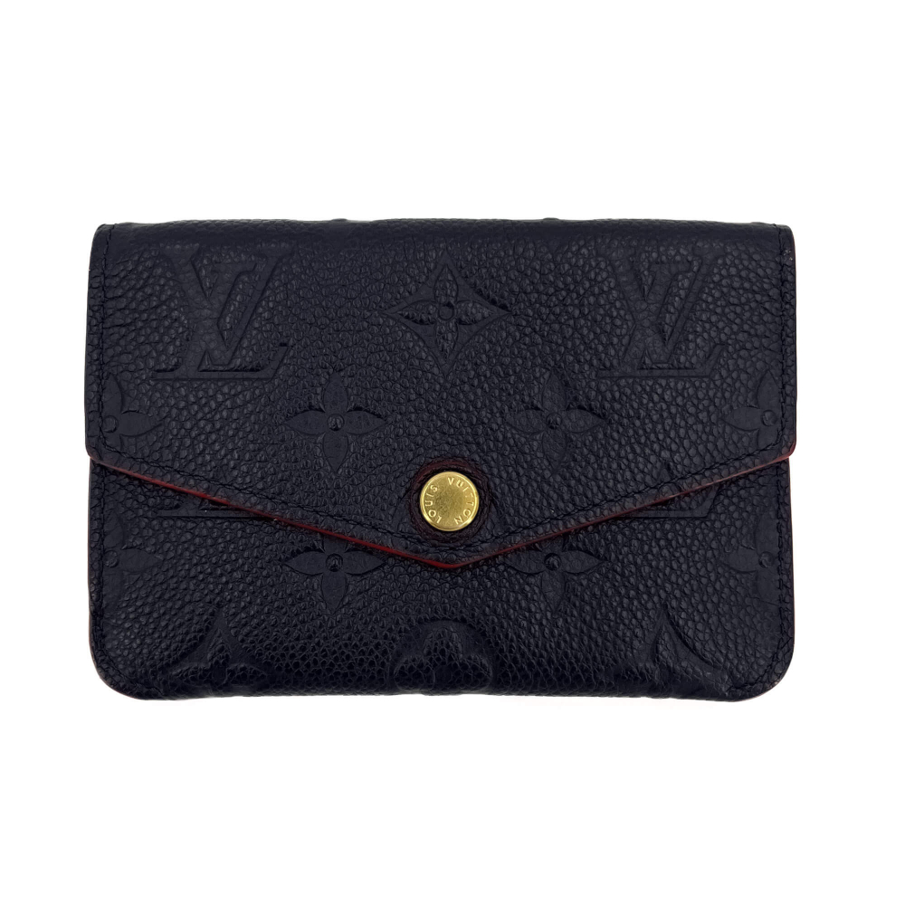 Louis Vuitton Envelope Coin Purse Empreinte Leather Navy