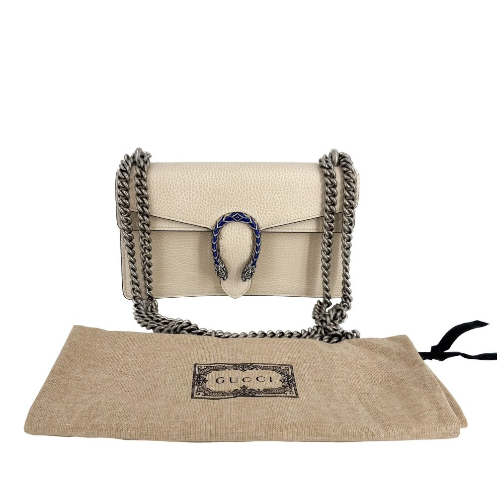 Gucci Dionysus Small Leather Bag White