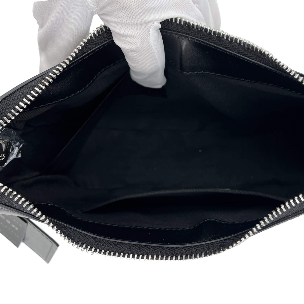 Philipp Plein Hobo Shoulder Bag Calf Leather Leather Black