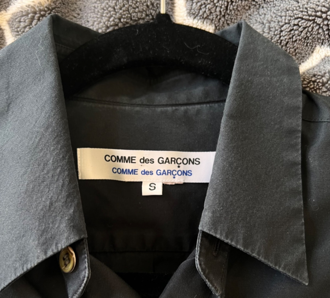 Comme Des Garçons Schwarzes Hemd
