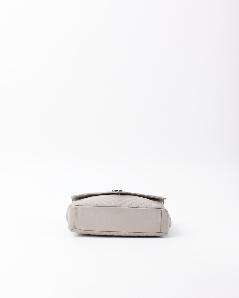 Saint Laurent Chevron Large College Crossbody Bag