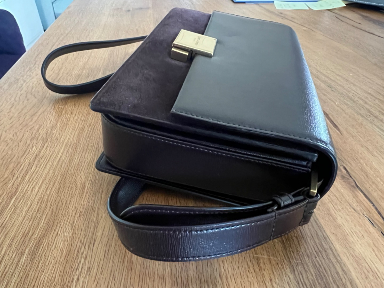 Saint Laurent Braune Crossbody-Tasche