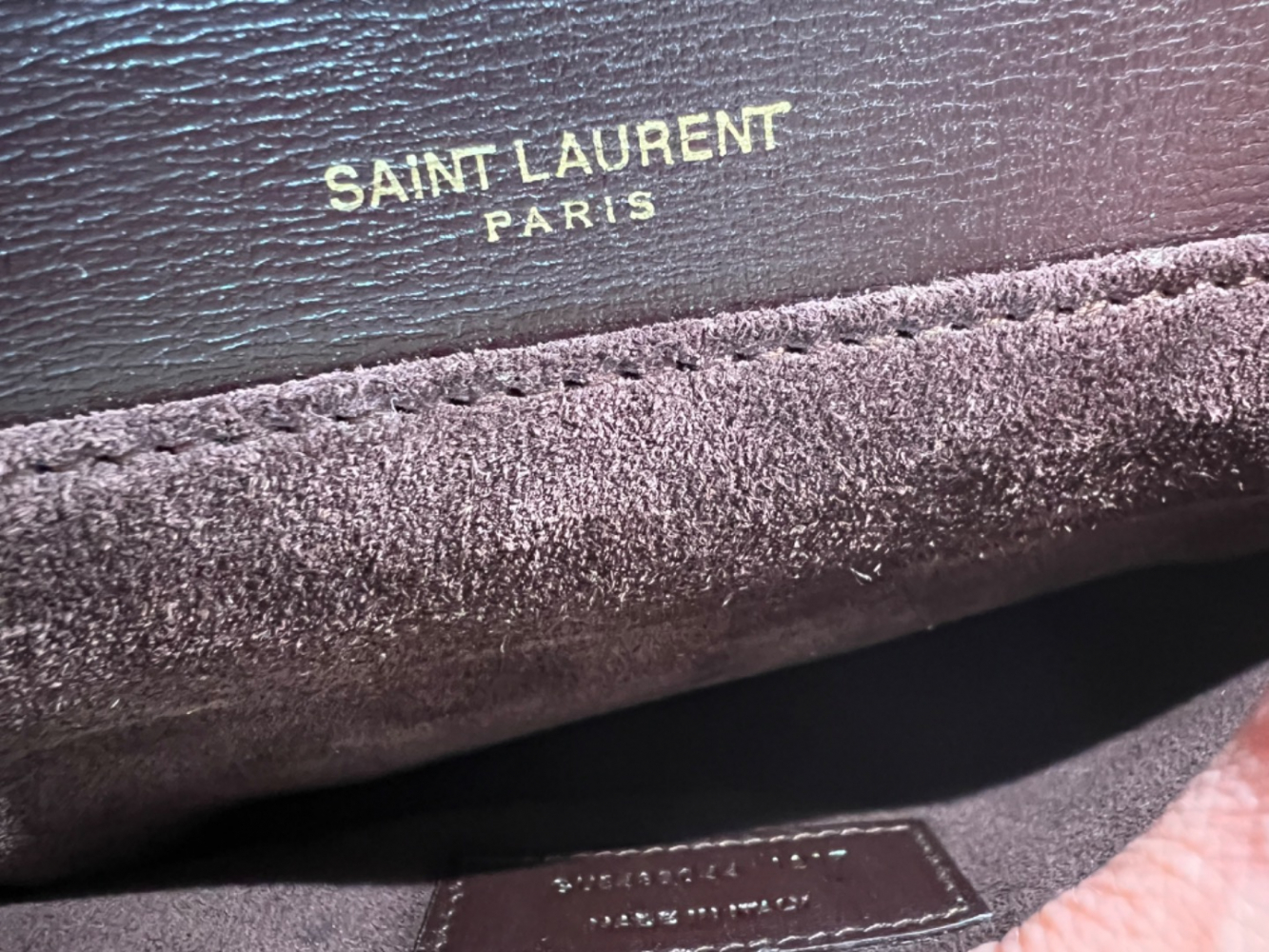Saint Laurent Braune Crossbody-Tasche