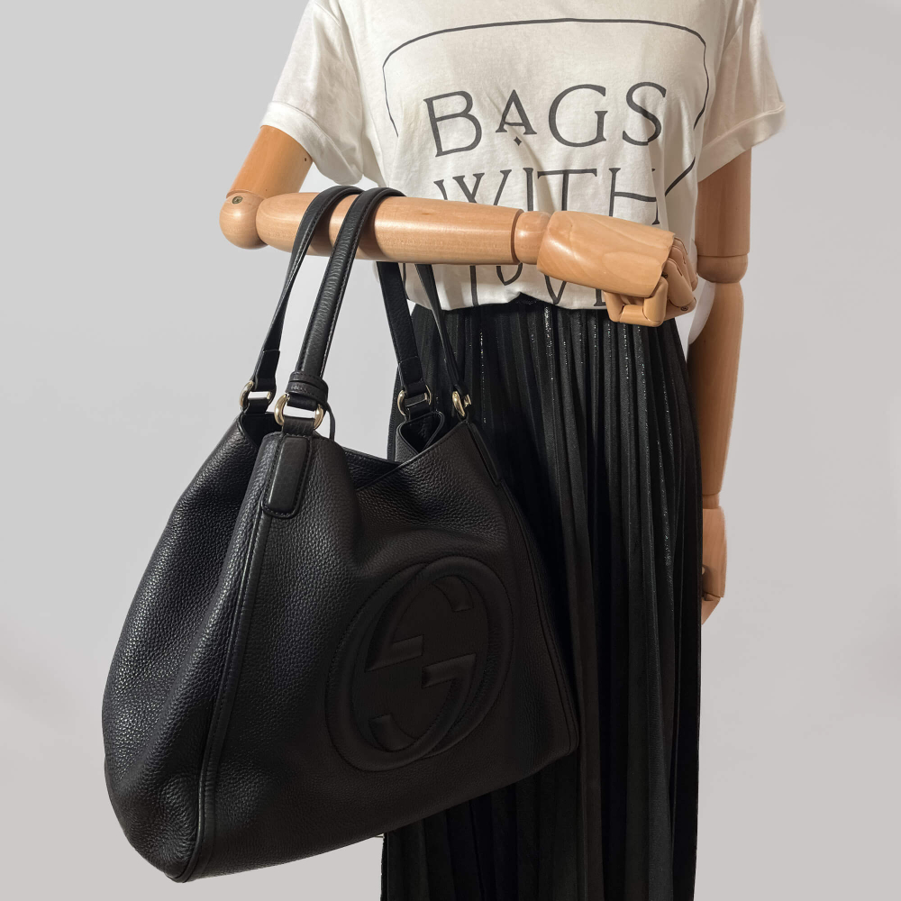 Gucci Soho Hobo Bag Black