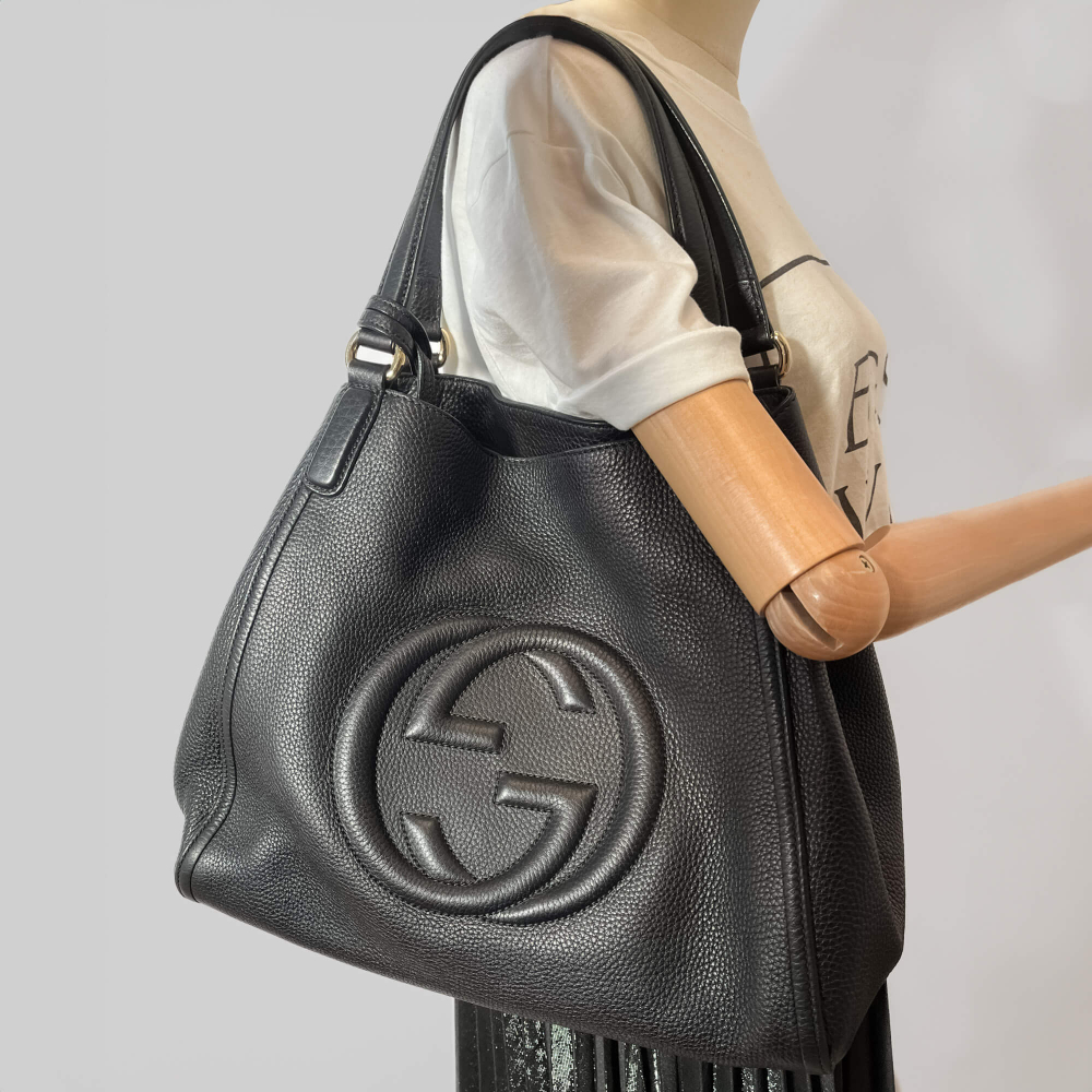 Gucci Soho Hobo Bag Black