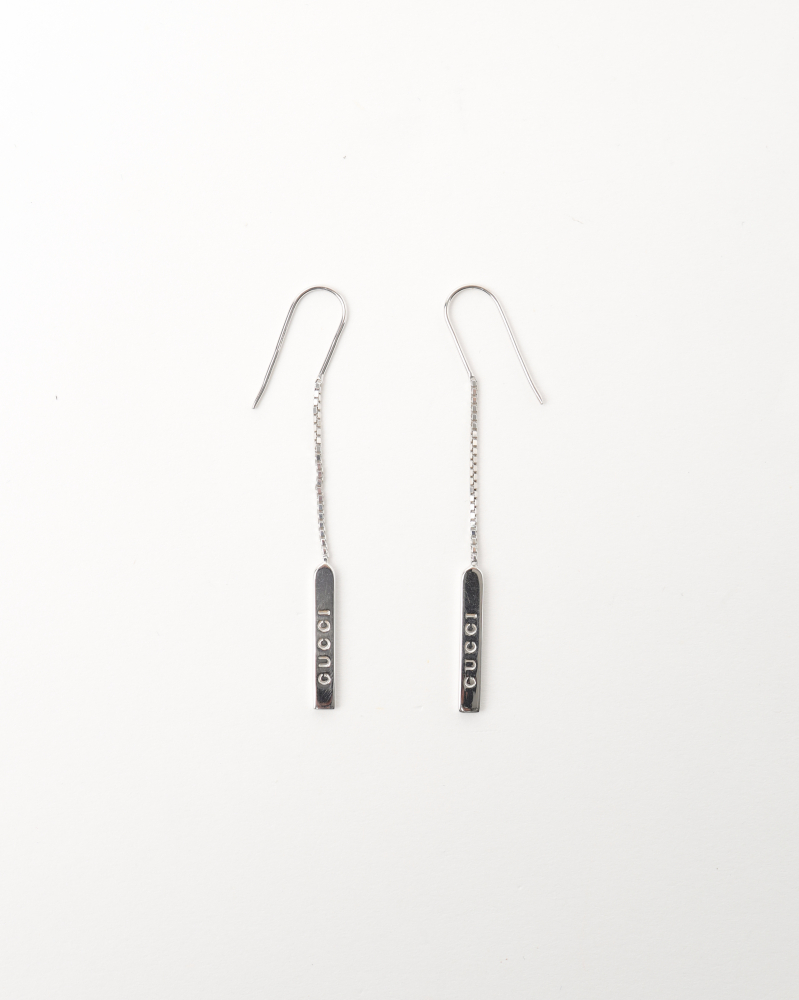 Gucci 18k White Gold Earrings