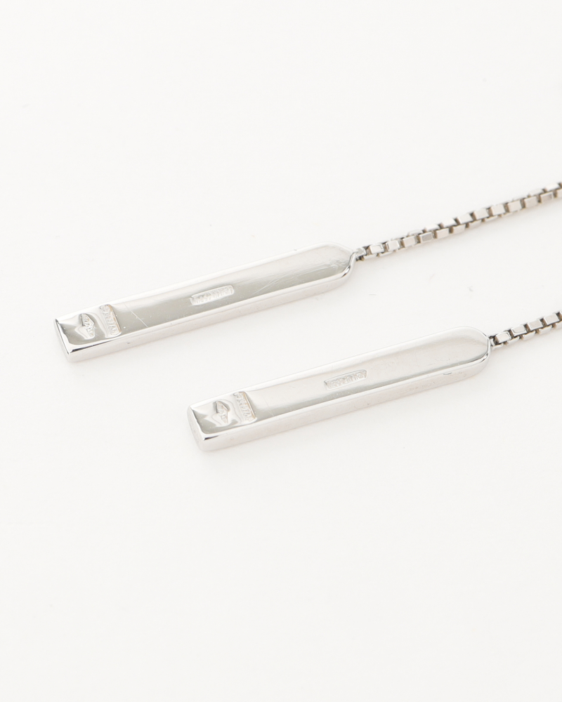 Gucci 18k White Gold Earrings