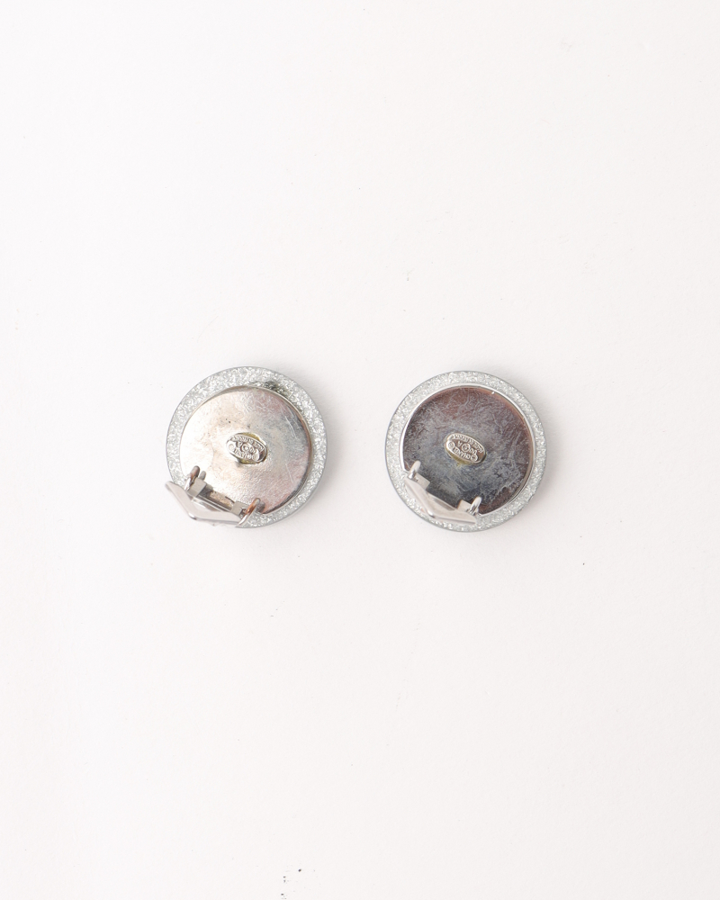 Chanel Cc Resin Earrings