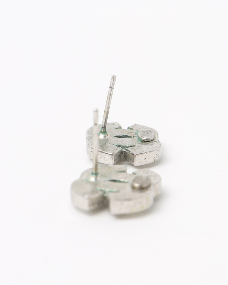 Chanel Cc Rhinestone Earrings