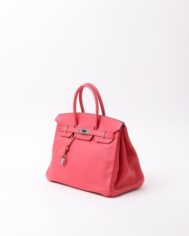Hermès Birkin 35 Togo Rose Azalee Handbag