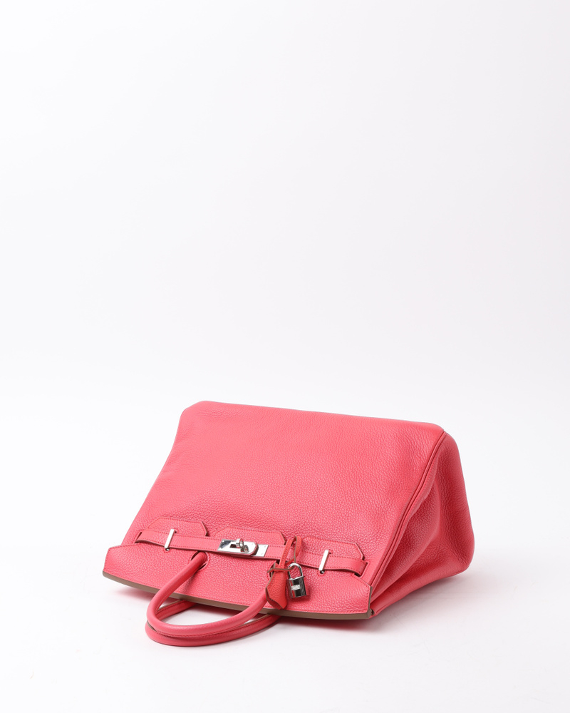 Hermès Birkin 35 Togo Rose Azalee Handbag