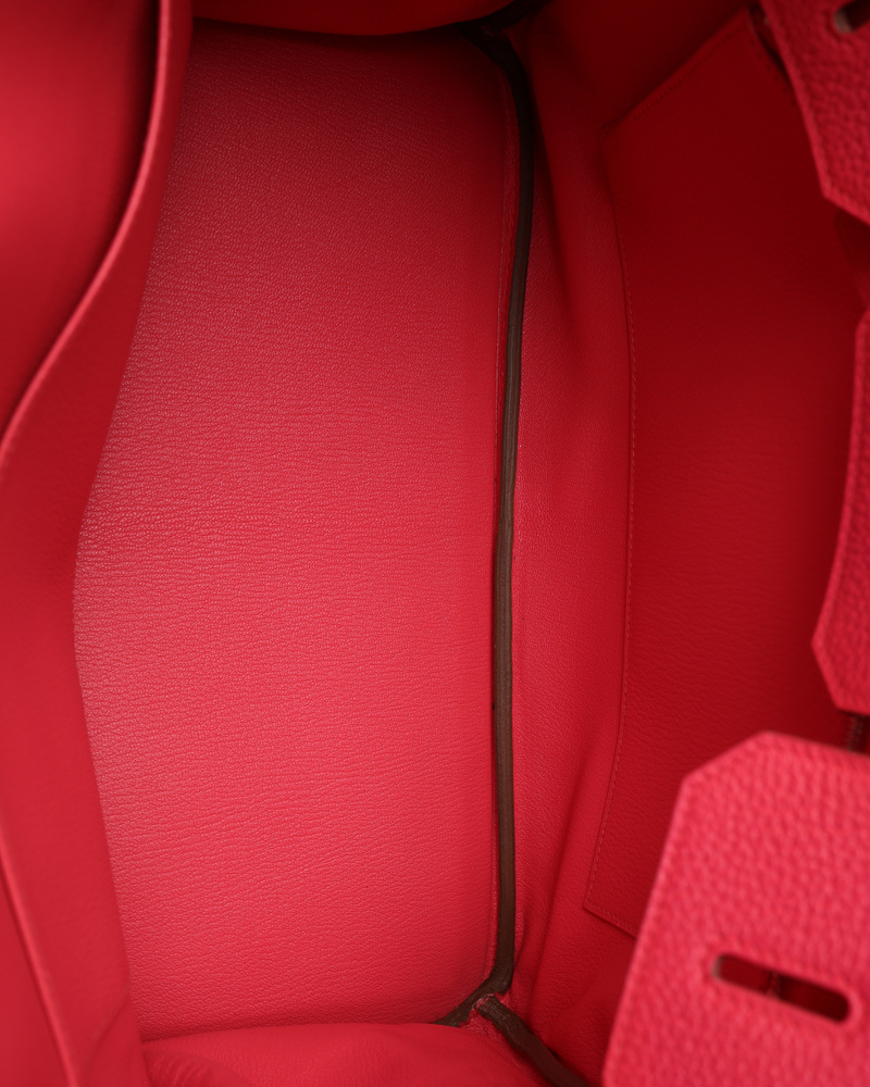 Hermès Birkin 35 Togo Rose Azalee Handbag