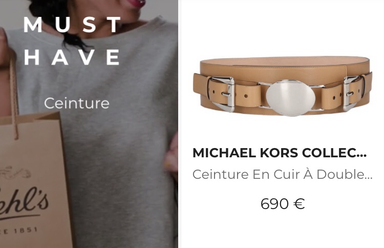 Michael Kors Ceinture en 3 fermetures