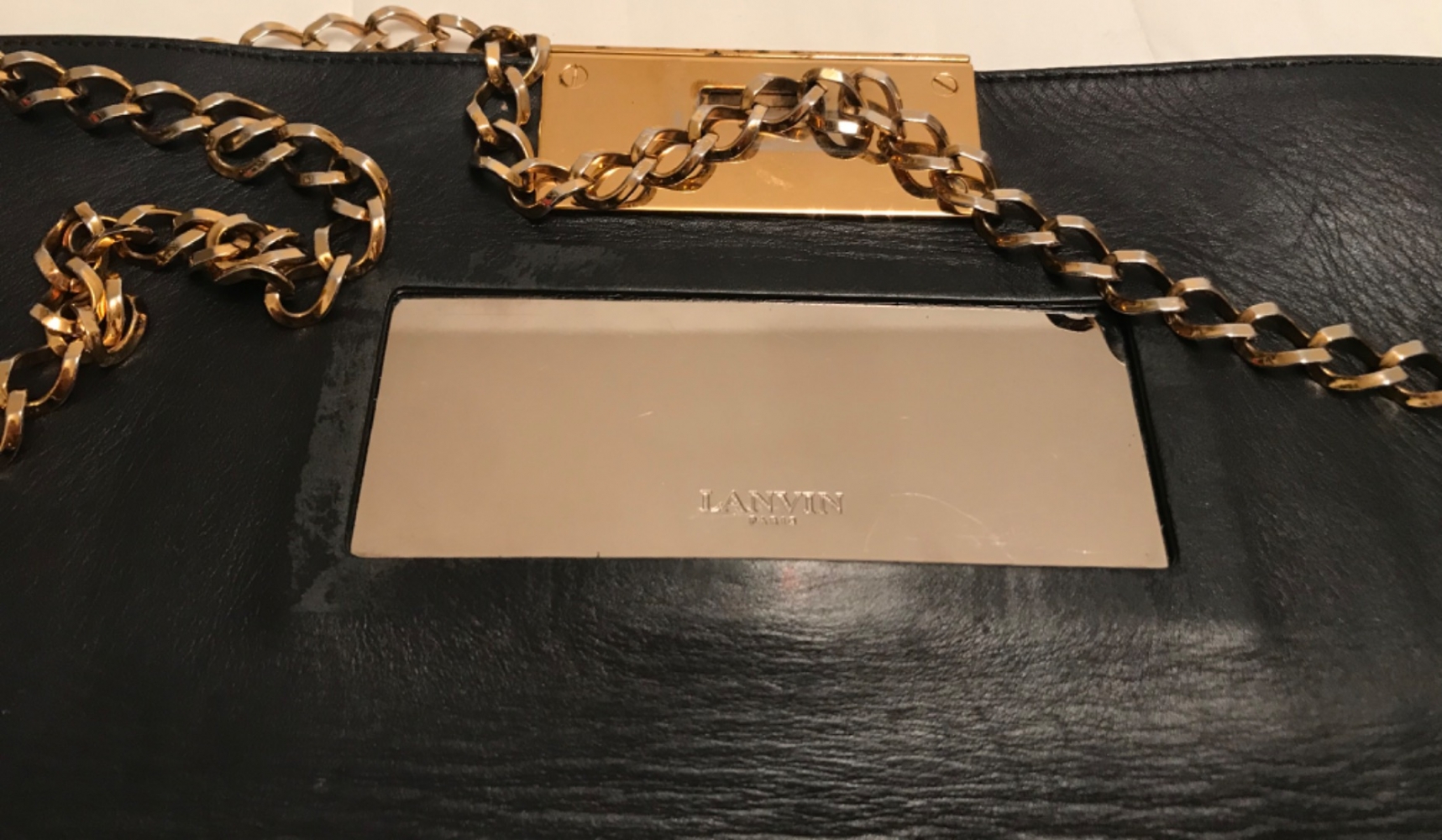 Lanvin Snake OTYLIE  Shoulder Bag -Black