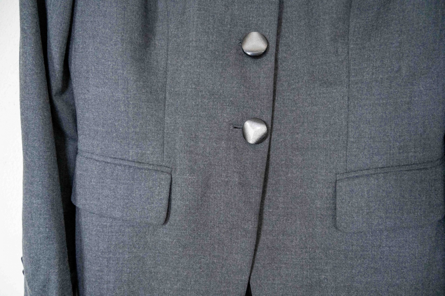 Giorgio Armani Wool jacket with raised shoulders