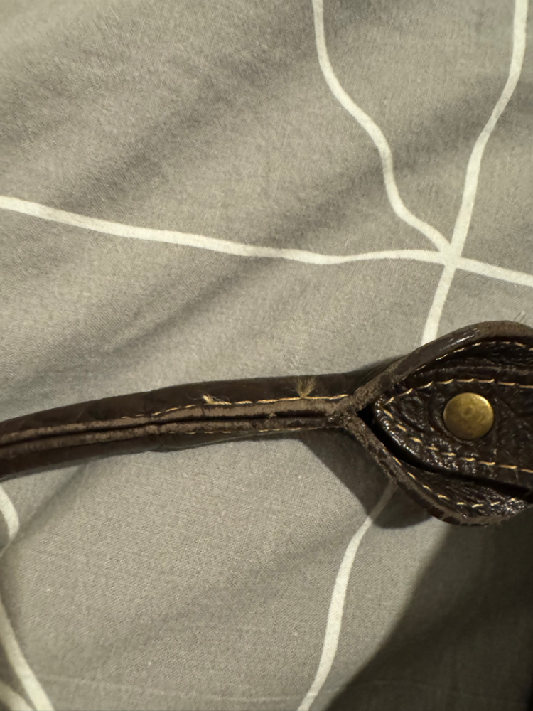 Lancaster Paris Lancaster TBEG dunkelbraune Lederhandtasche mit Krokodil-Effekt