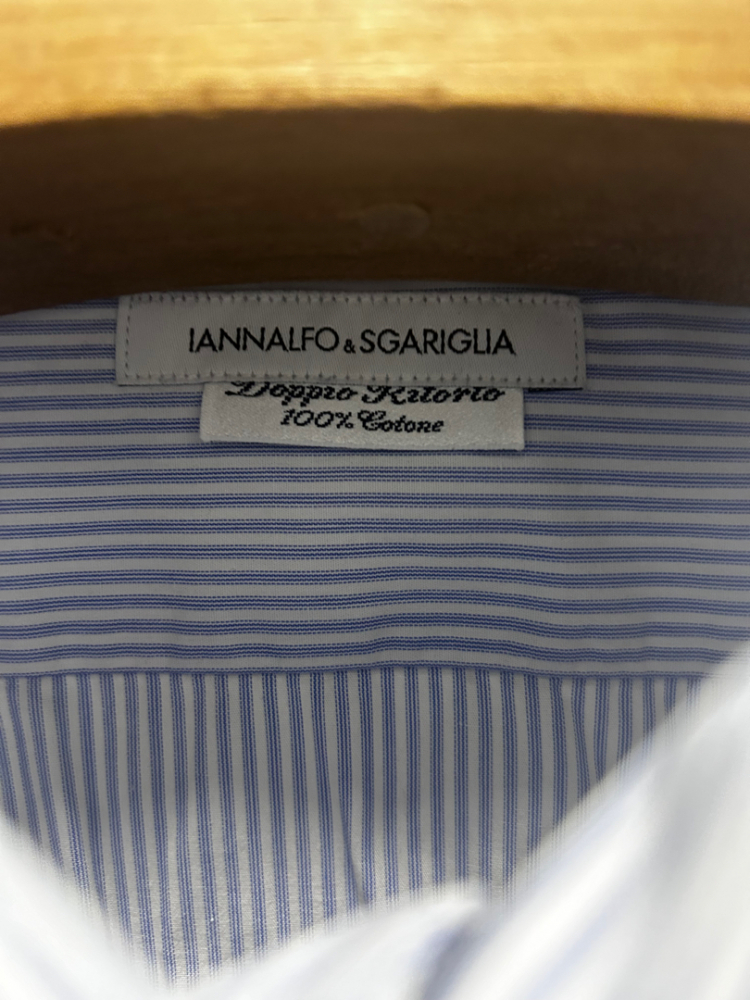 Iannalfo et Scariglia Gestreiftes Business-Hemd