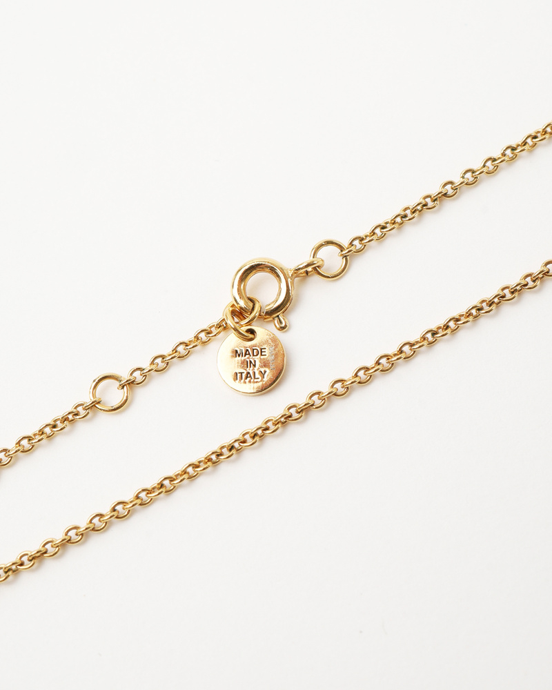 Fendi F Rhinestone Necklace