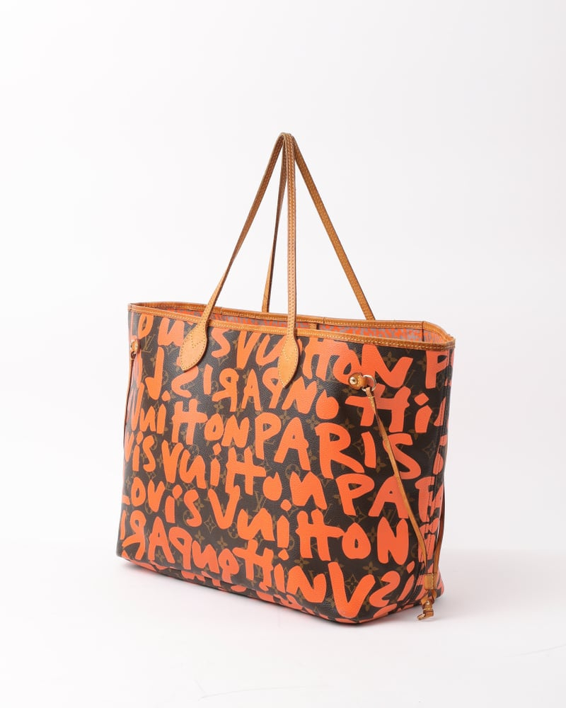 Louis Vuitton Monogram Graffiti Neverfull Gm Tote