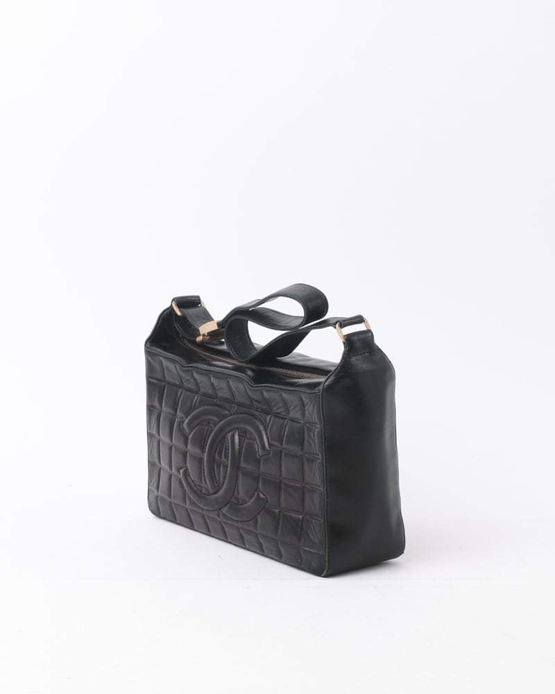 Chanel Cc Quilted Chocolate Bar Bag