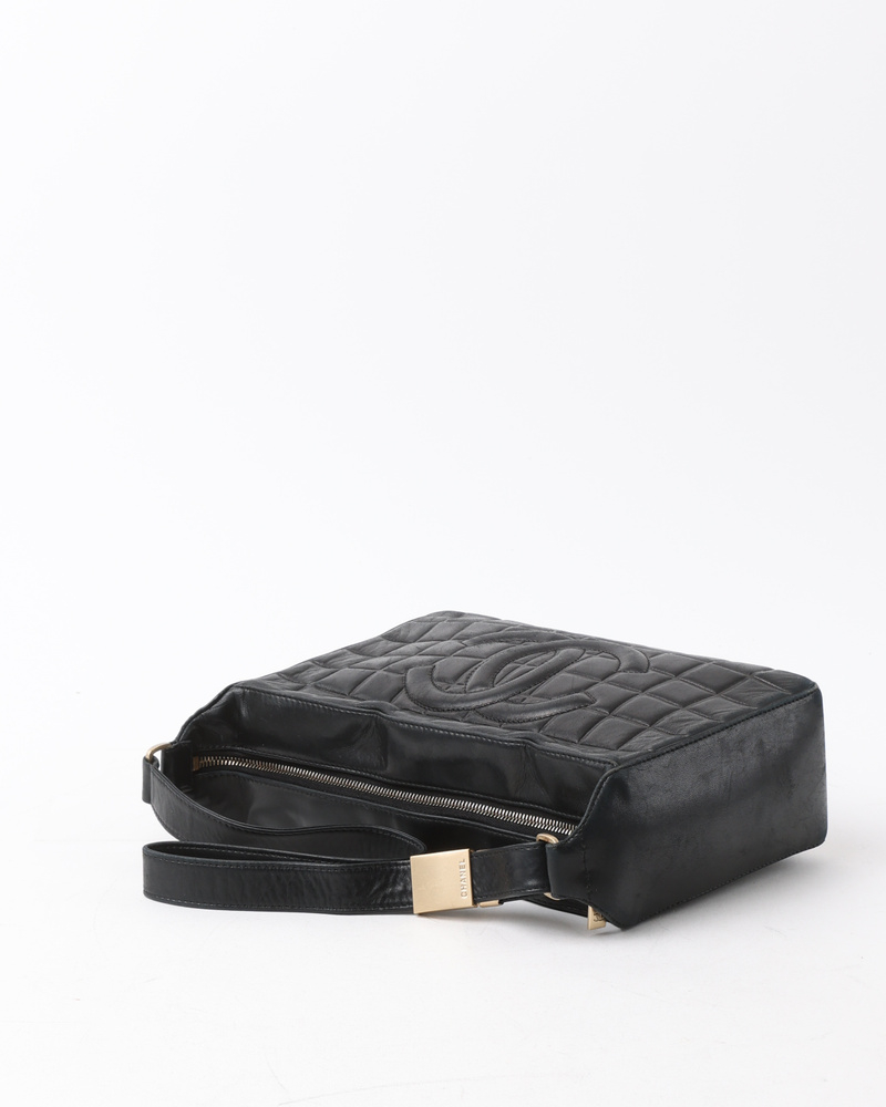Chanel Cc Quilted Chocolate Bar Bag