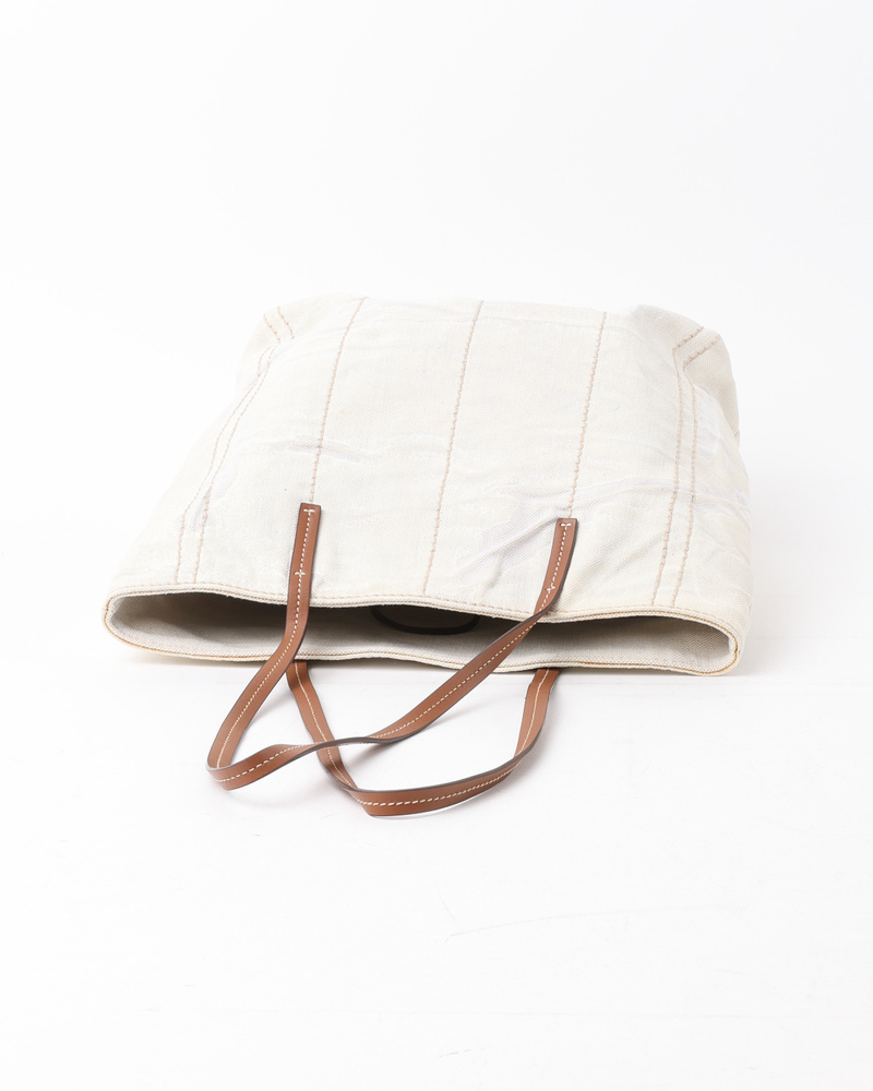 Prada Denim Logo Tote Bag