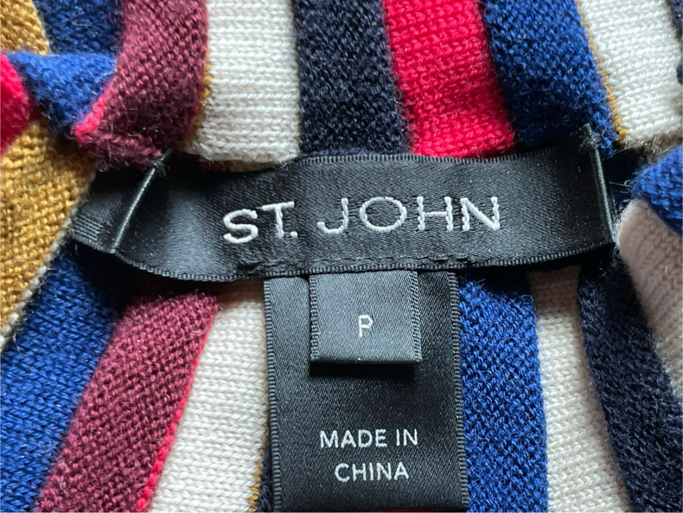 St John Bunt gestreifter Pullover