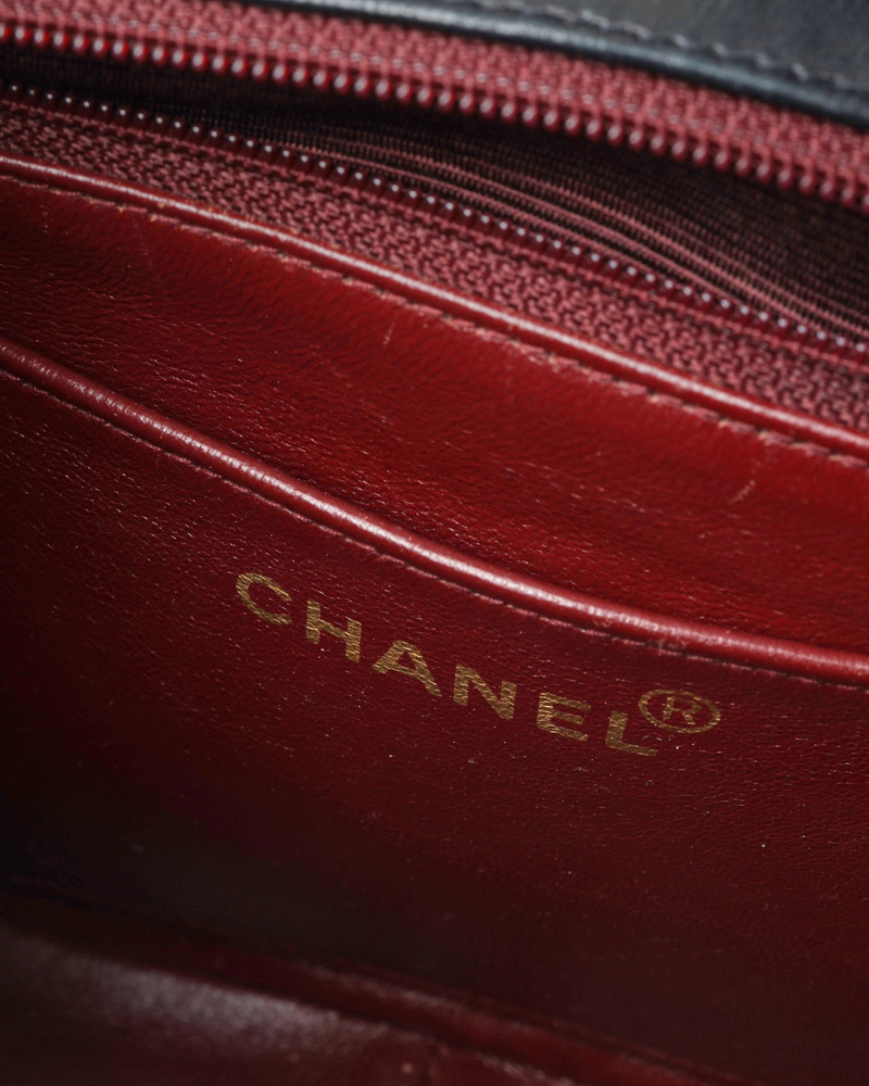 Chanel Chevron Top Handle Bag