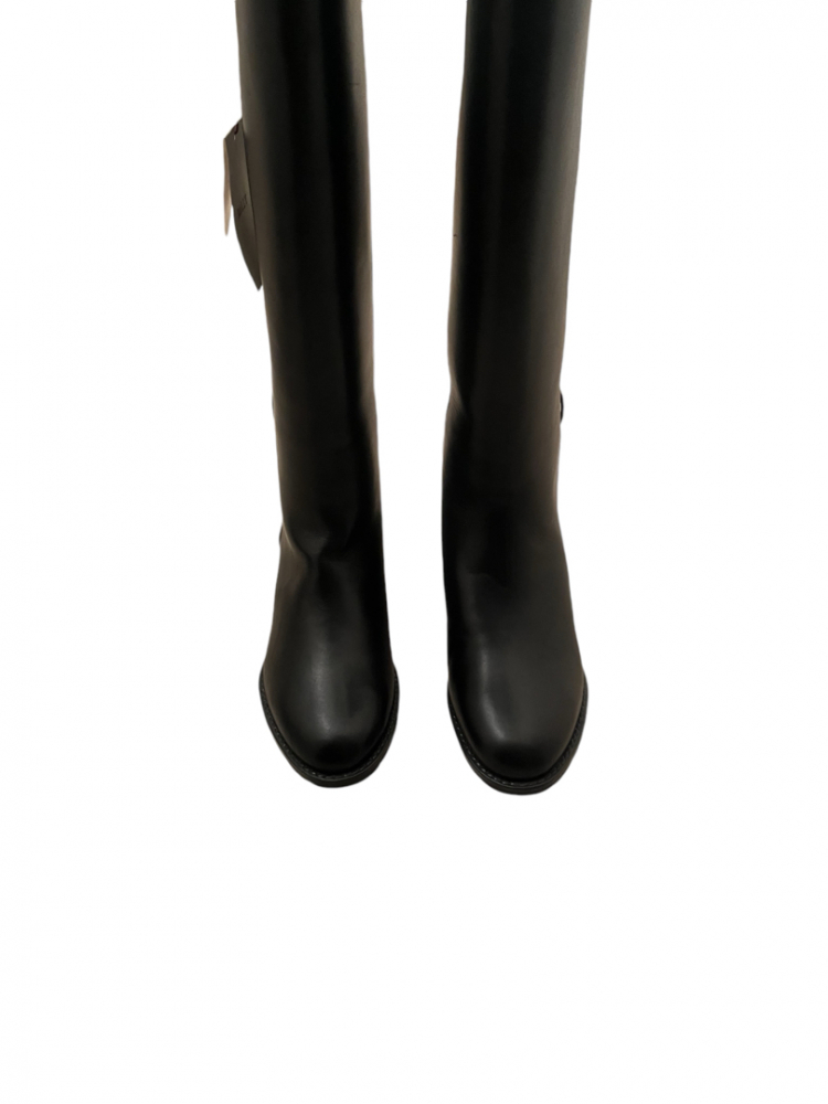 Bally Black leather 'Halette' riding boots