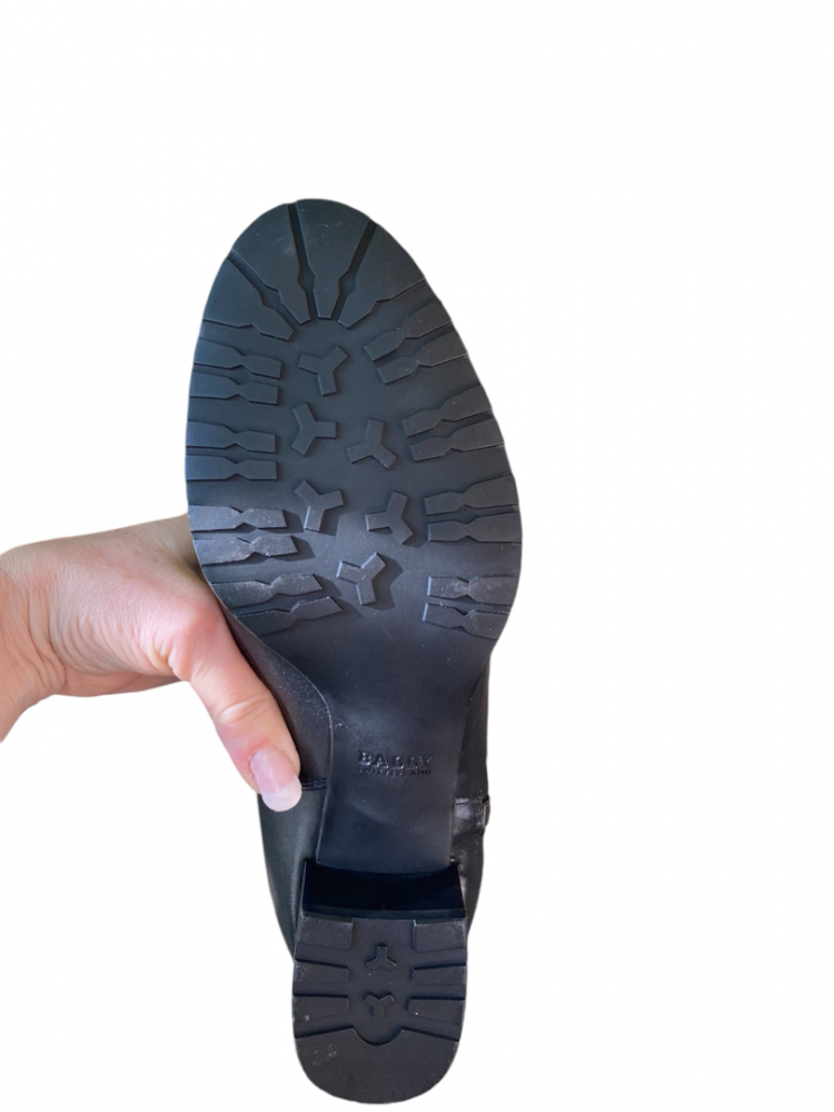 Bally Black leather 'Halette' riding boots