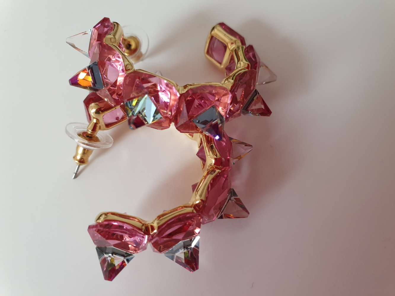 Swarovski Kreolen Ortix rosa