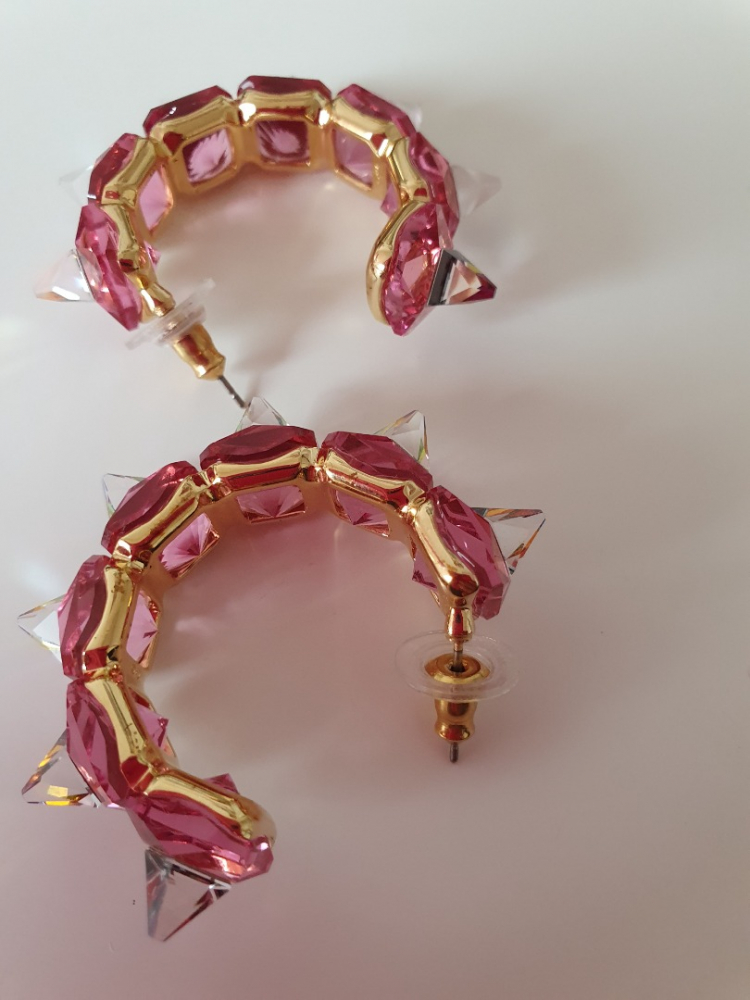 Swarovski Kreolen Ortix rosa