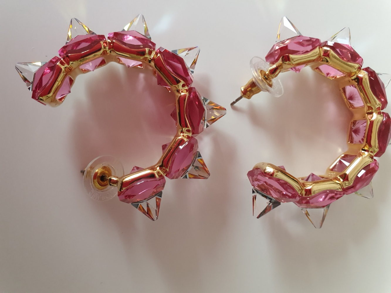 Swarovski Kreolen Ortix rosa