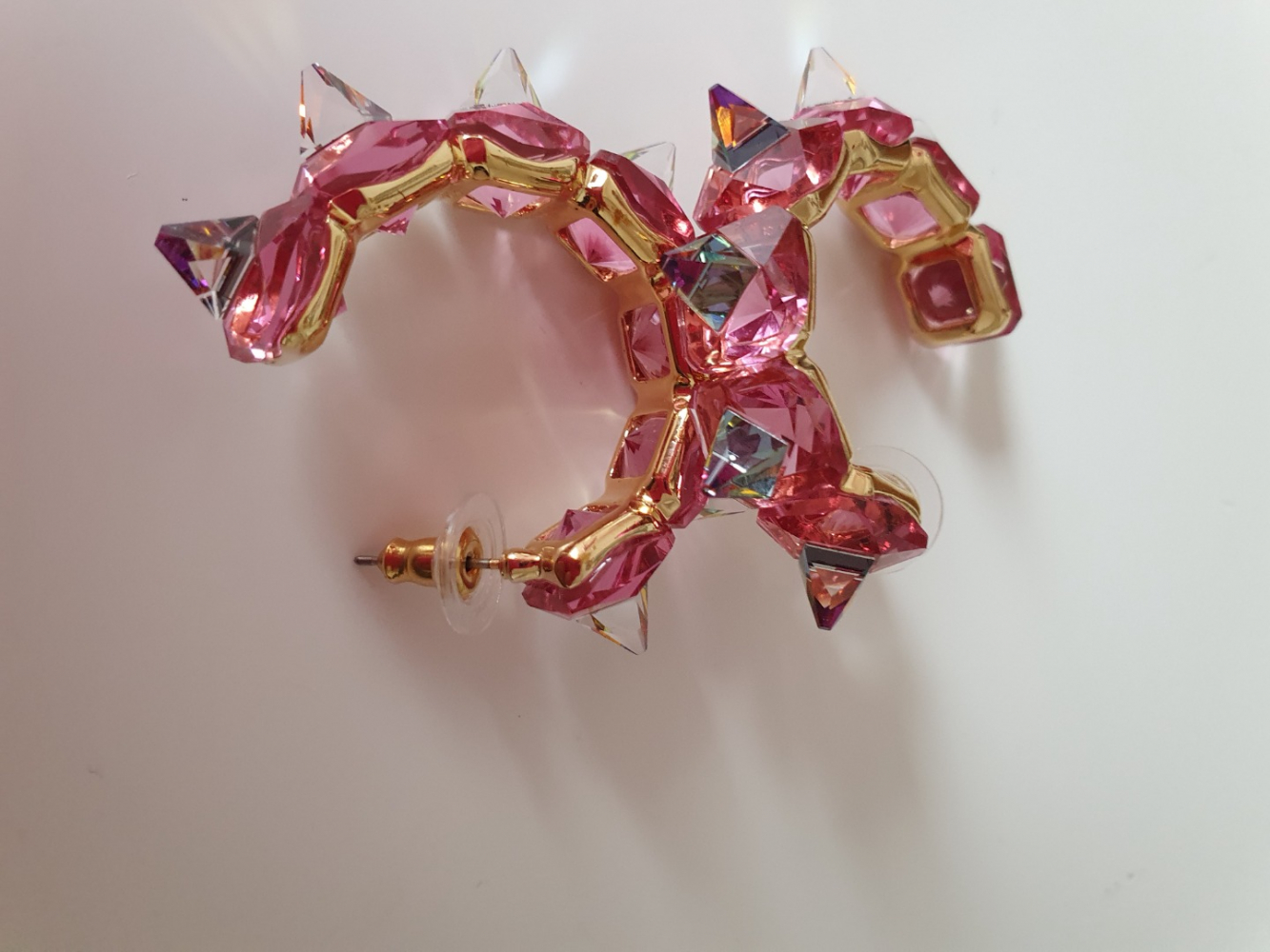 Swarovski Kreolen Ortix rosa