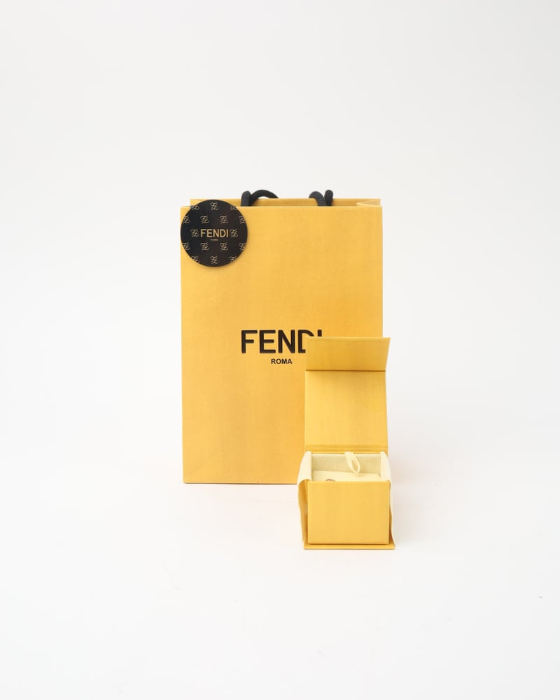 Fendi Ff Rhinestone Earrings