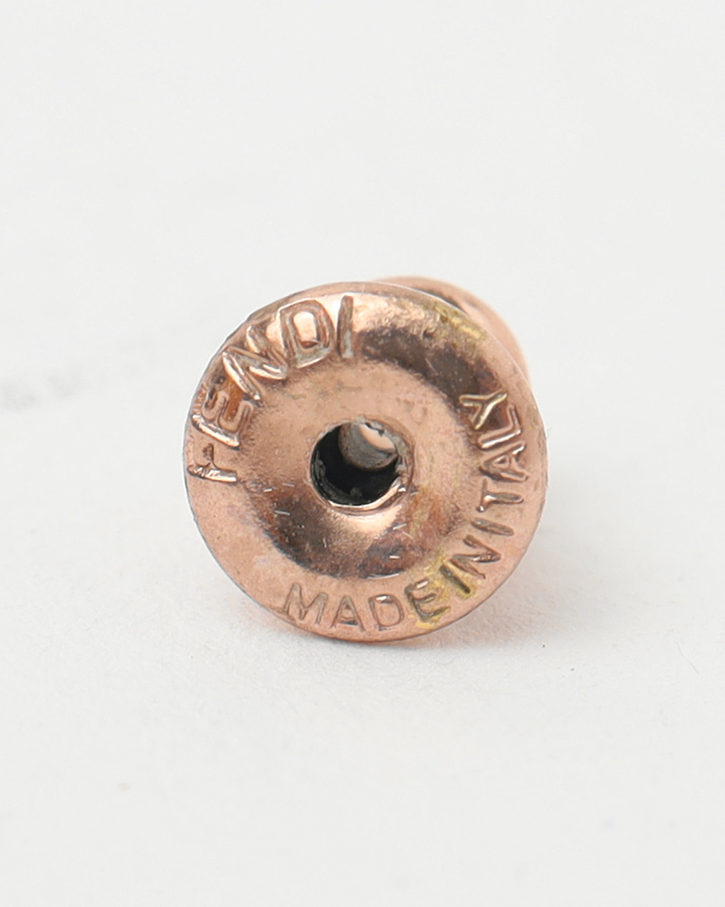 Fendi Ff Rhinestone Earrings