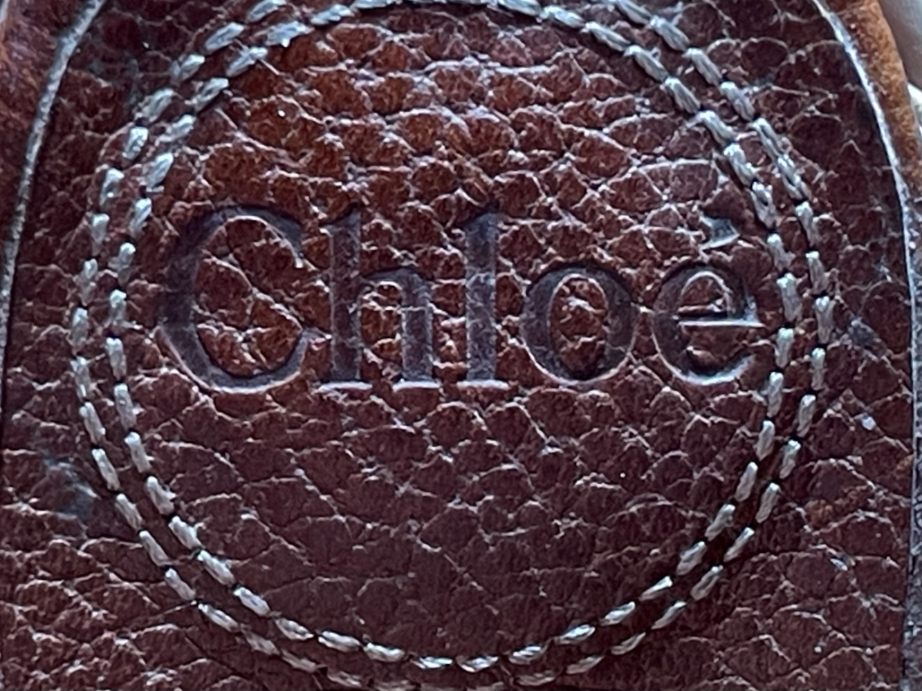 Chloé Croc-embossed chunky mules