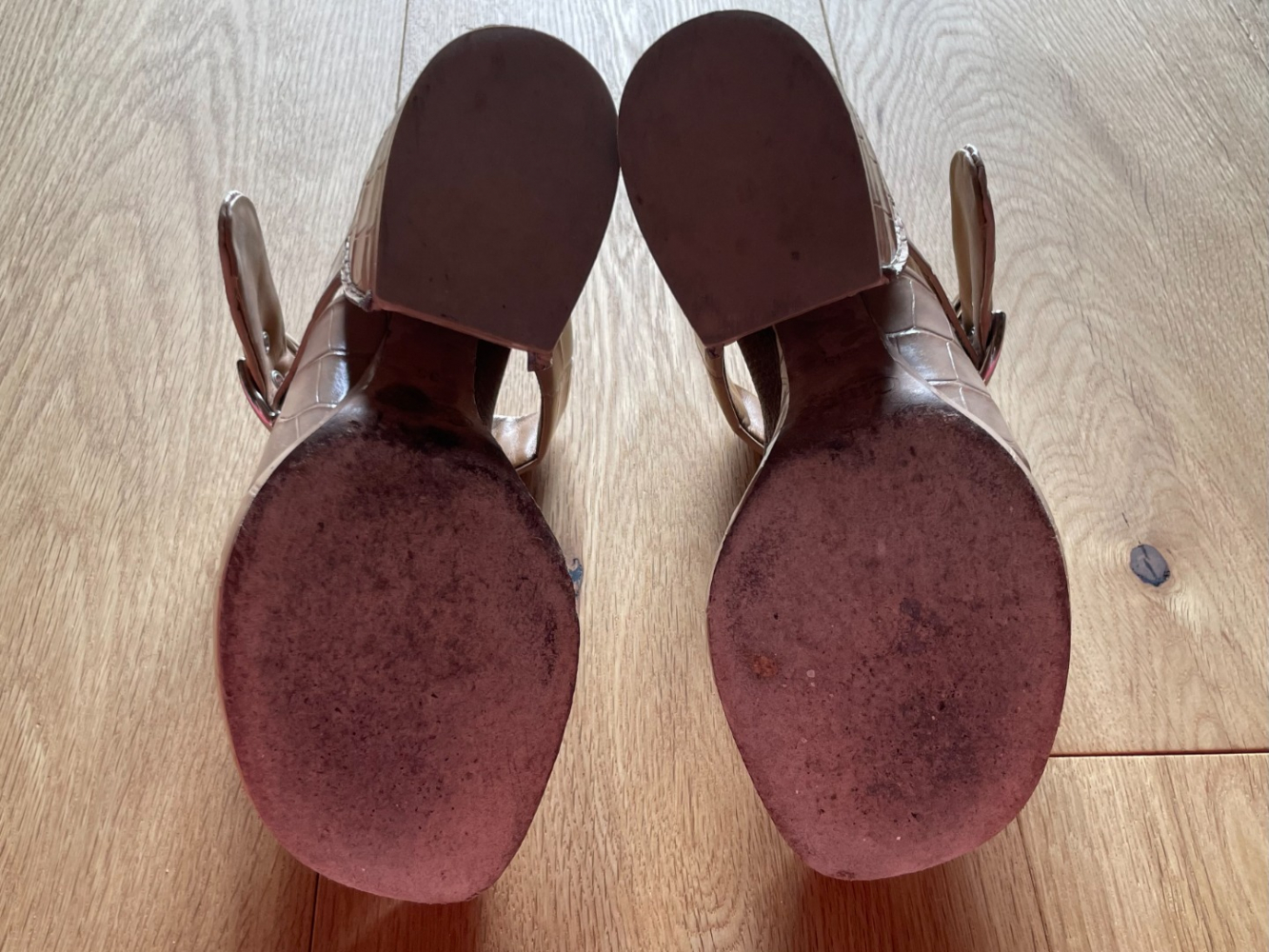 Chloé Croc-embossed chunky mules