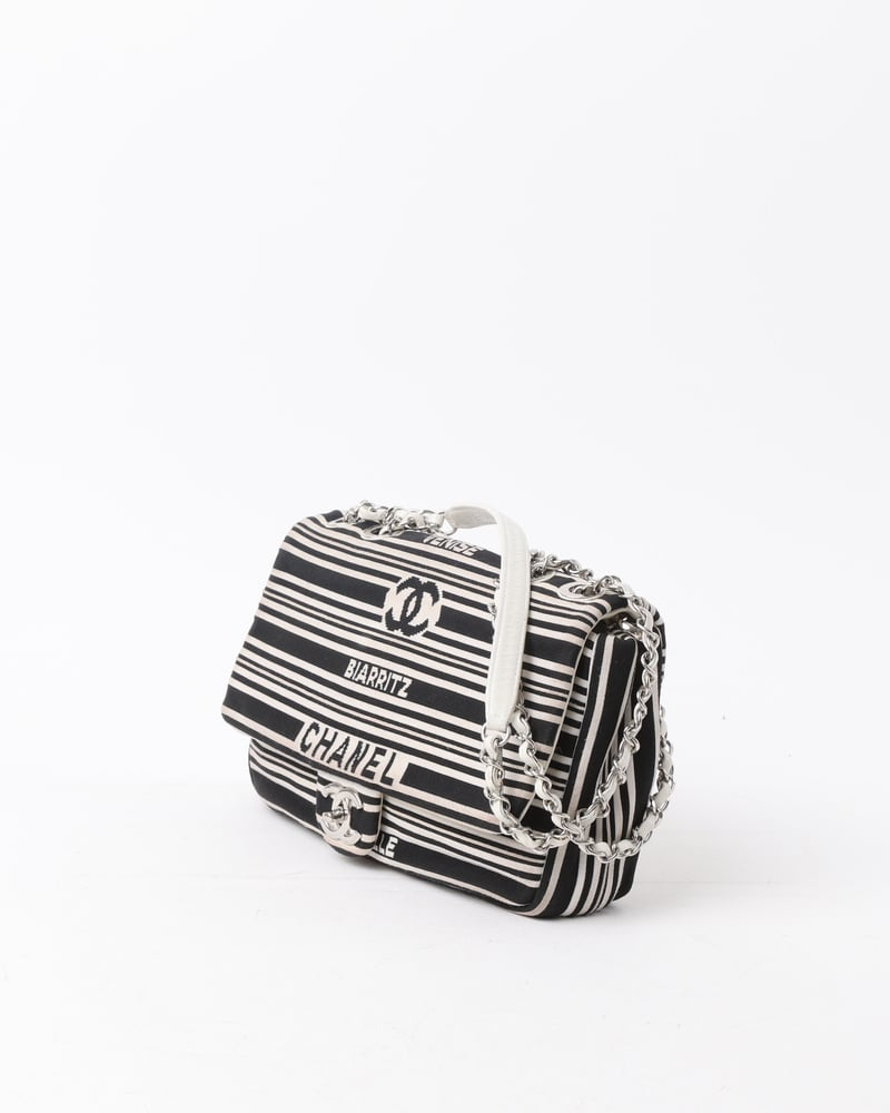 Chanel Venise Biarritz Striped Flap Bag