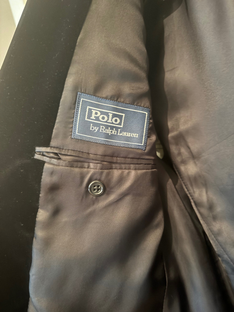 Polo Ralph Lauren Hacking black velvet blazer