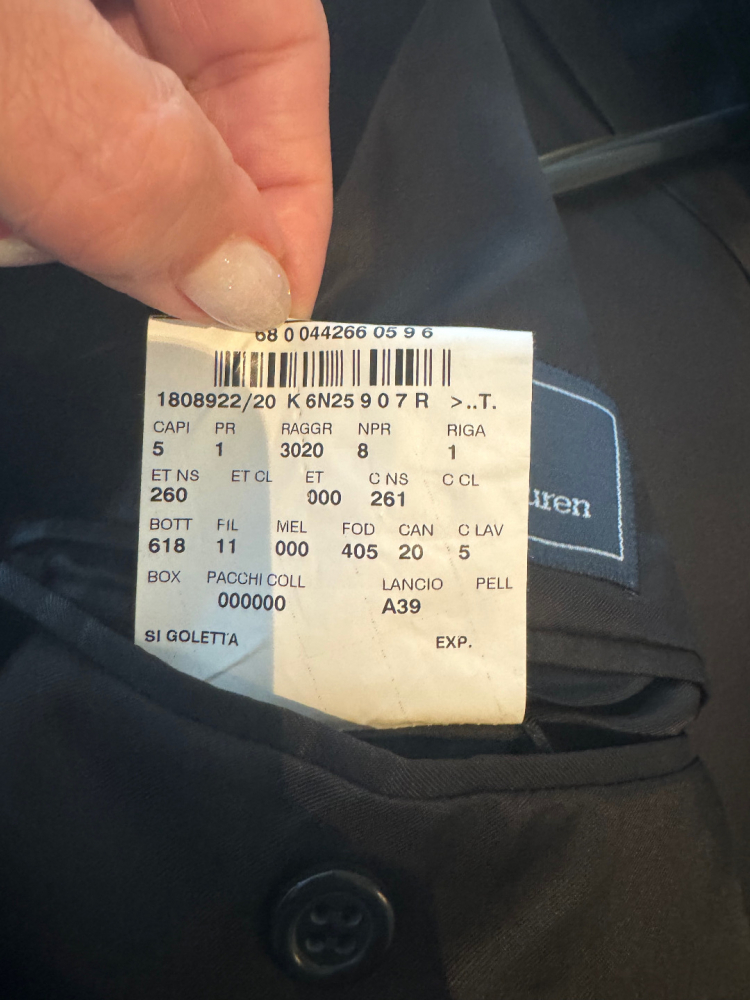 Polo Ralph Lauren Hacking black velvet blazer